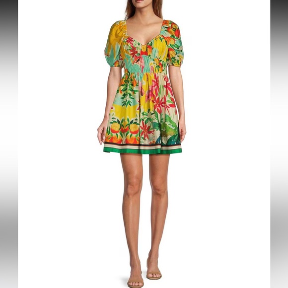 ANTONIO MELANI Dresses & Skirts - NWT Antonio Melani
Chappell Tropical Printed Smocked Babydoll Dress